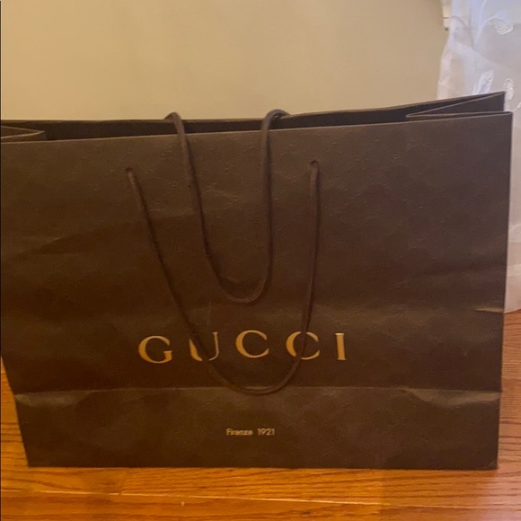 Large Gucci Shopping Bag 19 X 14 - Picture 5 of 9